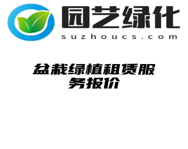 盆栽绿植租赁服务报价