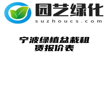 宁波绿植盆栽租赁报价表