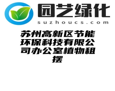 苏州高新区节能环保科技有限公司办公室植物租摆