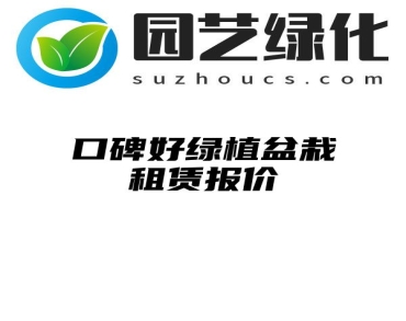 口碑好绿植盆栽租赁报价